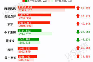 《2019上半年中國電商上市公司市值排行榜》發(fā)布