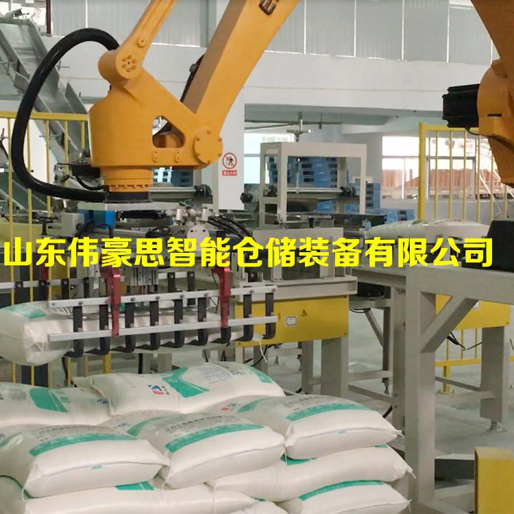 袋裝雞飼料全自動碼垛機(jī)非標(biāo)定制 碼垛機(jī)器人廠家