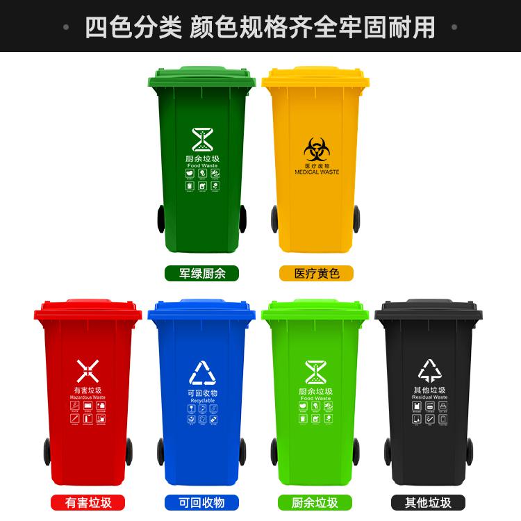 成都塑垃圾桶廠家--C240分類垃圾桶（普掛)--批發(fā)價格