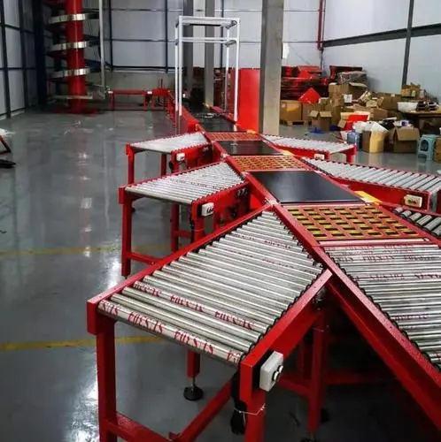 瑞德鑫斜導輪式分揀機電商倉儲包裹分揀帶式