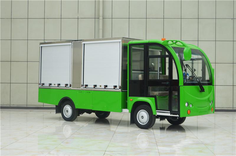 校園餐廳電動(dòng)送餐車(chē) 保溫廂式送飯車(chē)